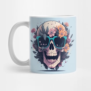 Pastel Flower Skull Mug